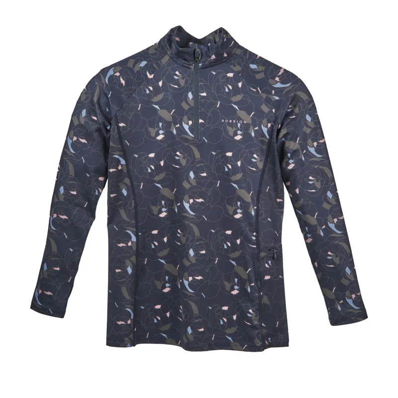 Aubrion Young Rider Revive Long Sleeve Base Layer - Peony